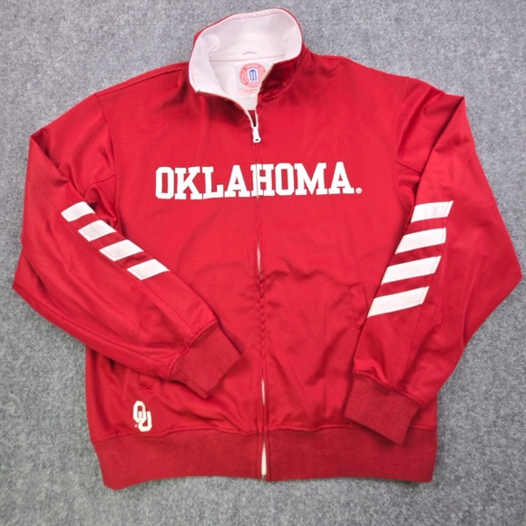 Oklahoma Sooners OU Womens XL Full Zip Track Jacket - Picture 1 of 7